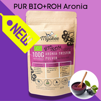 Pur Bio + Roh Aroniatresterpulver 100 g von Myokee Produktfoto